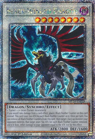 Black-Winged Dragon (Quarter Century Secret Rare) [MP24-EN028-QCSR]