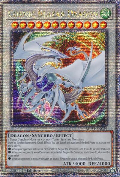 Cosmic Blazar Dragon (Quarter Century Secret Rare) [MP24-EN029-QCSR]