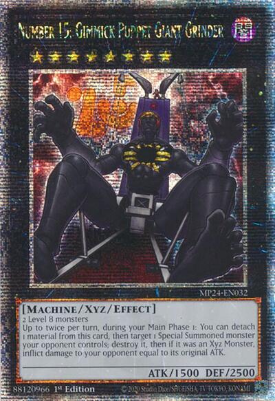 Number 15: Gimmick Puppet Giant Grinder (Quarter Century Secret Rare) [MP24-EN032-QCSR]