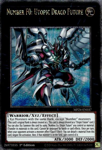 Number F0: Utopic Draco Future (Quarter Century Secret Rare) [MP24-EN037-QCSR]