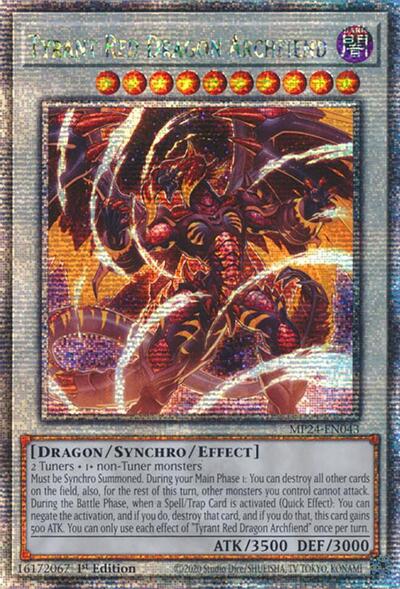 Tyrant Red Dragon Archfiend (Quarter Century Secret Rare) [MP24-EN043-QCSR]