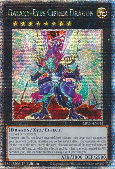 Galaxy-Eyes Cipher Dragon (Quarter Century Secret Rare) [MP24-EN044-QCSR]