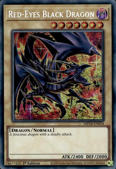 Red-Eyes Black Dragon (Prismatic Secret Rare) (Alternate Art) [MP24-EN054-PrSR-ALT]