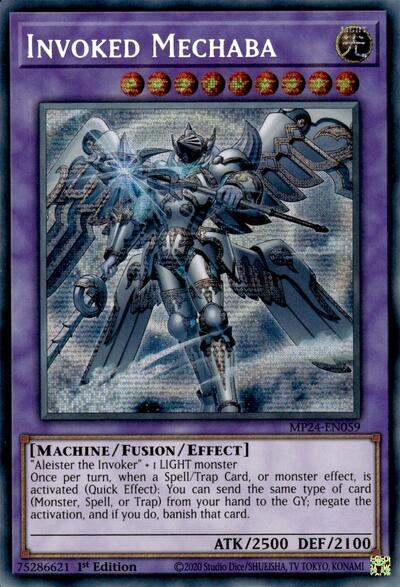 Invoked Mechaba (Prismatic Secret Rare) (Alternate Art) [MP24-EN059-PrSR-ALT]