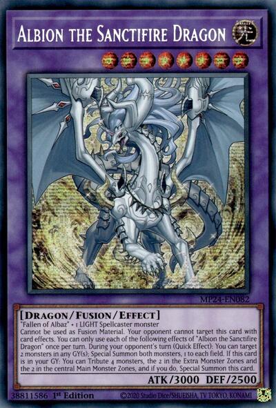 Albion the Sanctifire Dragon (Prismatic Secret Rare) [MP24-EN082-PrSR]