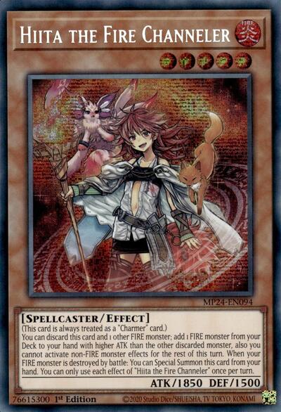 Hiita the Fire Channeler (Prismatic Secret Rare) [MP24-EN094-PrSR]