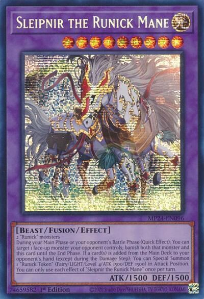 Sleipnir the Runick Mane (Prismatic Secret Rare) [MP24-EN096-PrSR]