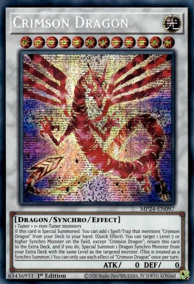 Crimson Dragon (Prismatic Secret Rare) [MP24-EN097-PrSR]