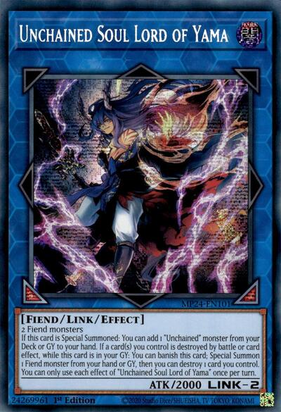 Unchained Soul Lord of Yama (Prismatic Secret Rare) [MP24-EN101-PrSR]