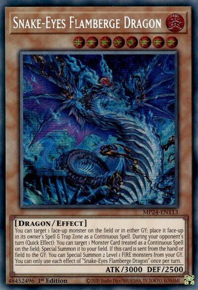 Snake-Eyes Flamberge Dragon (Prismatic Secret Rare) [MP24-EN113-PrSR]