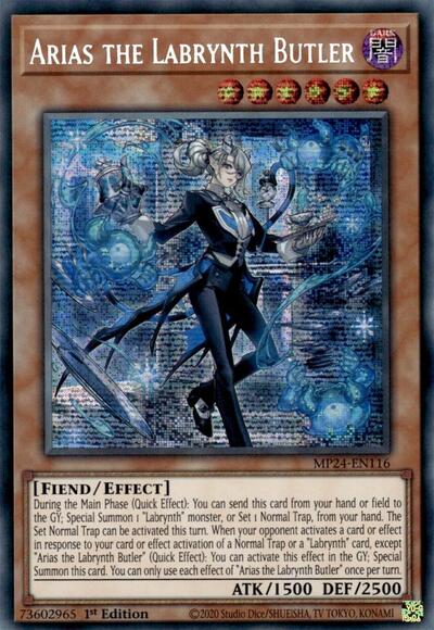 Arias the Labrynth Butler (Prismatic Secret Rare) [MP24-EN116-PrSR]