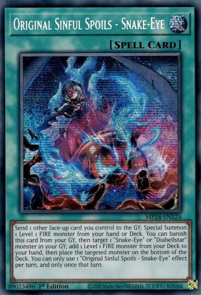 Original Sinful Spoils - Snake-Eye (Prismatic Secret Rare) [MP24-EN124-PrSR]