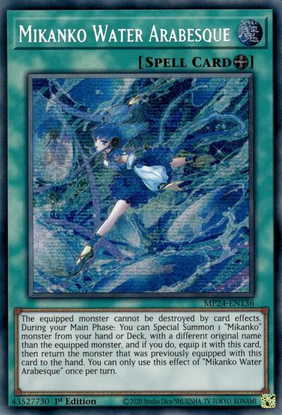 Mikanko Water Arabesque (Prismatic Secret Rare) [MP24-EN136-PrSR]