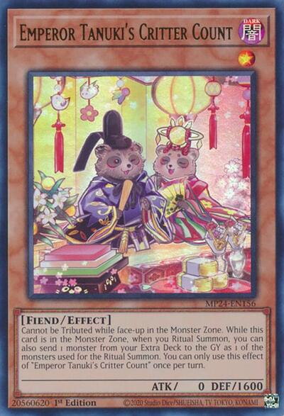 Emperor Tanuki's Critter Count (Ultra Rare) [MP24-EN156-UR]