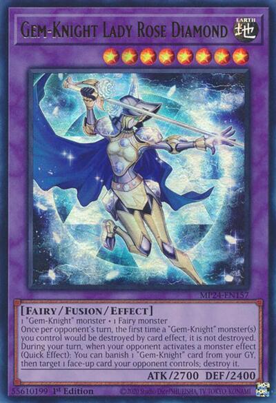 Gem-Knight Lady Rose Diamond (Ultra Rare) [MP24-EN157-UR]