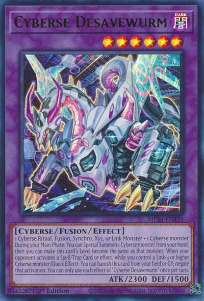 Cyberse Desavewurm (Ultra Rare) [MP24-EN195-UR]