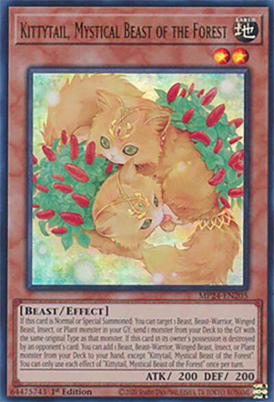 Kittytail, Mystical Beast of the Forest (Ultra Rare) [MP24-EN205-UR]