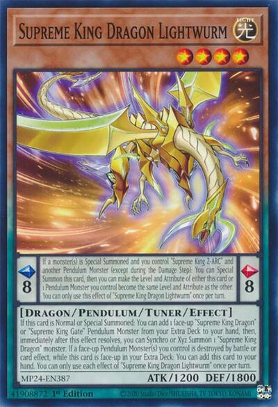 Supreme King Dragon Lightwurm (Common) [MP24-EN387-C]