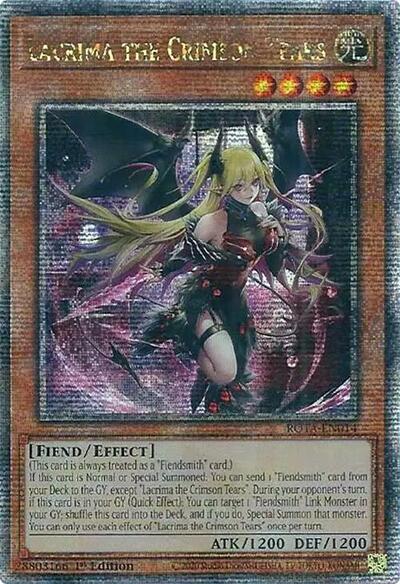 Lacrima the Crimson Tears (Quarter Century Secret Rare) [ROTA-EN014-QCSR]