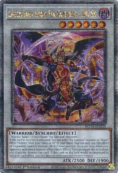 Legendary Lord Six Samurai - Shi En (Quarter Century Secret Rare) [ROTA-EN039-QCSR]