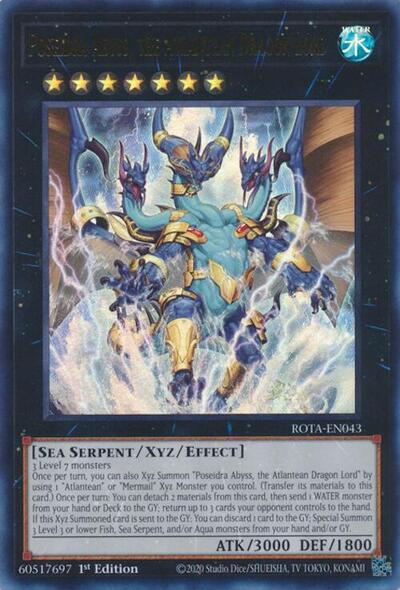 Poseidra Abyss, the Atlantean Dragon Lord (Ultra Rare) [ROTA-EN043-UR]