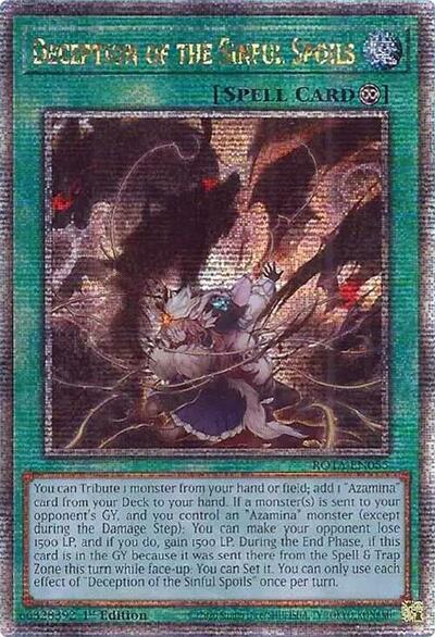 Deception of the Sinful Spoils (Quarter Century Secret Rare) [ROTA-EN055-QCSR]