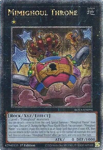 Mimighoul Throne (Quarter Century Secret Rare) [ROTA-EN094-QCSR]