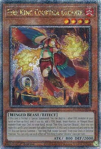 Fire King Courtier Ulcanix (Quarter Century Secret Rare) [ROTA-EN098-QCSR]