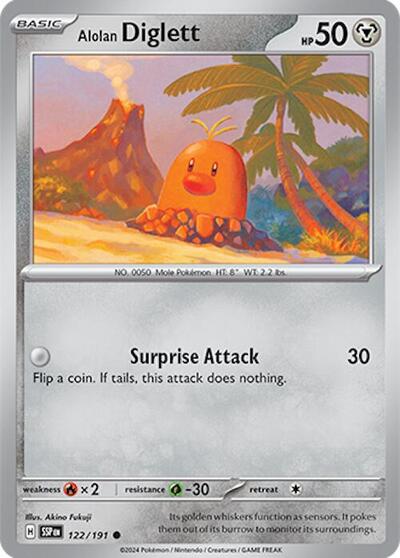 Alolan Diglett - 122/191 (Common) [SSP-122-C]