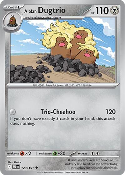 Alolan Dugtrio - 123/191 (Uncommon) [SSP-123-U]