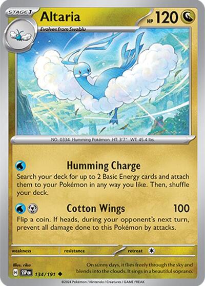 Altaria - 134/191 (Uncommon) [SSP-134-U]