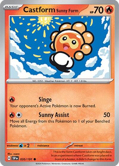 Castform Sunny Form - 020/191 (Common) [SSP-020-C]