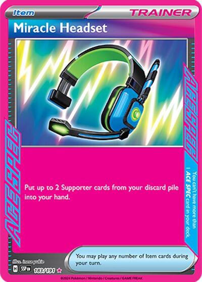 Miracle Headset - 183/191 (ACE SPEC Rare) [SSP-183-ASR]