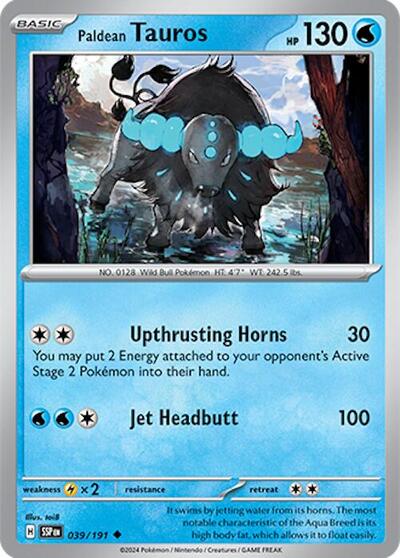 Paldean Tauros - 039/191 (Uncommon) [SSP-039-U]