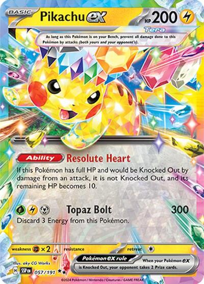 Pikachu ex - 057/191 (Double Rare) [SSP-057-DR]