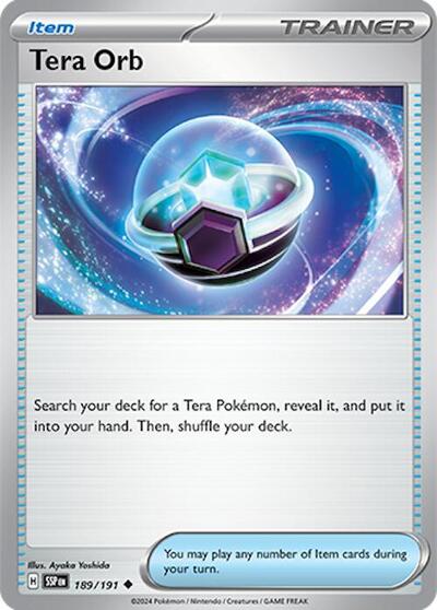 Tera Orb - 189/191 (Uncommon) [SSP-189-U]