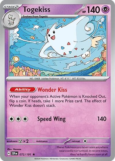 Togekiss - 072/191 (Rare) [SSP-072-R]