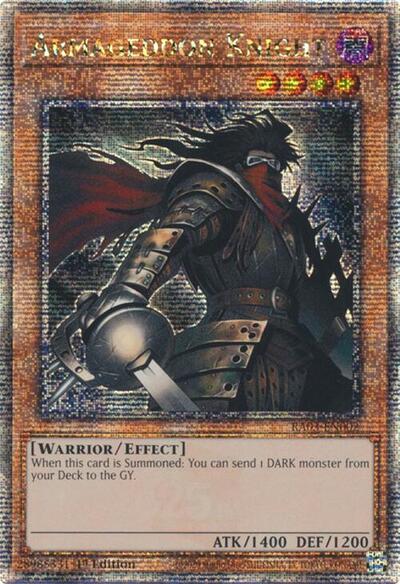 Armageddon Knight (Quarter Century Secret Rare) [RA03-EN002-QCSR]