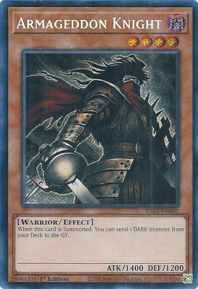 Armageddon Knight (Secret Rare) [RA03-EN002-SeR]