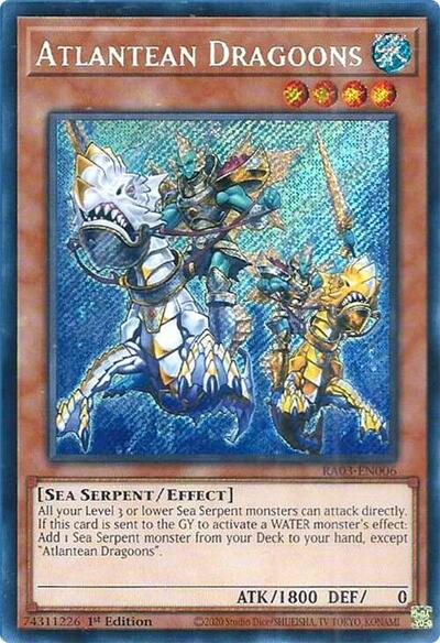 Atlantean Dragoons (Secret Rare) [RA03-EN006-SeR]