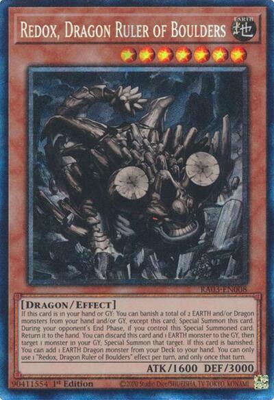 Redox, Dragon Ruler of Boulders (Prismatic Collector's Rare) [RA03-EN008-PCR]