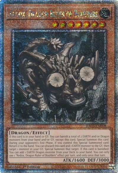 Redox, Dragon Ruler of Boulders (Quarter Century Secret Rare) [RA03-EN008-QCSR]