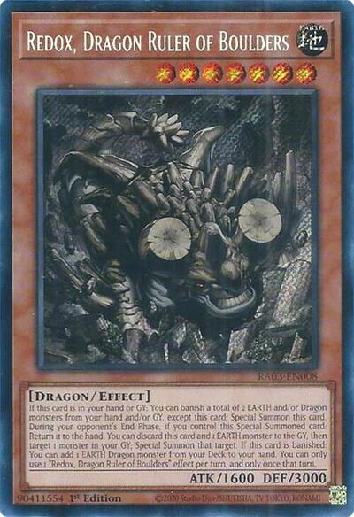 Redox, Dragon Ruler of Boulders (Secret Rare) [RA03-EN008-SeR]