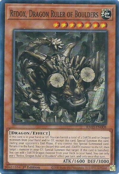 Redox, Dragon Ruler of Boulders (Super Rare) [RA03-EN008-SuR]