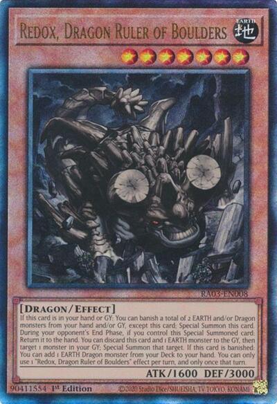 Redox, Dragon Ruler of Boulders (Prismatic Ultimate Rare) [RA03-EN008-PUR]