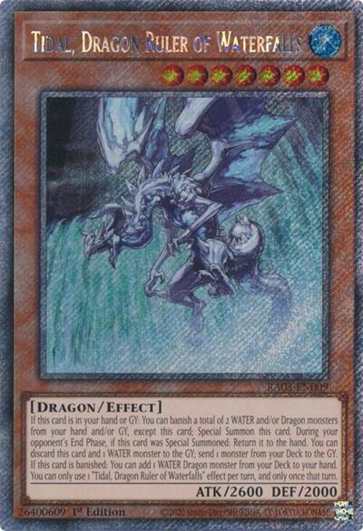 Tidal, Dragon Ruler of Waterfalls (Platinum Secret Rare) [RA03-EN009-PlSR]