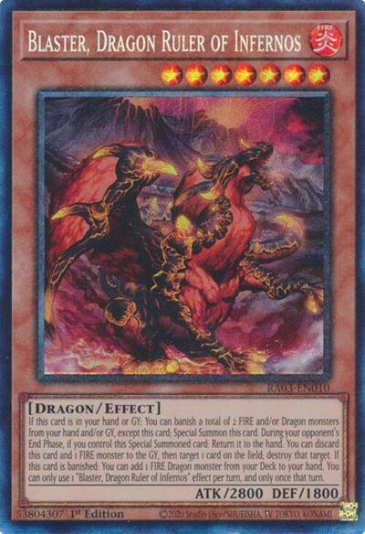 Blaster, Dragon Ruler of Infernos (Prismatic Collector's Rare) [RA03-EN010-PCR]