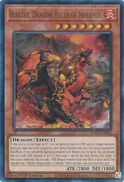 Blaster, Dragon Ruler of Infernos (Ultra Rare) [RA03-EN010-UR]