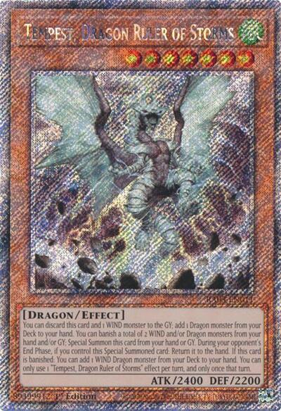 Tempest, Dragon Ruler of Storms (Platinum Secret Rare) [RA03-EN011-PlSR]