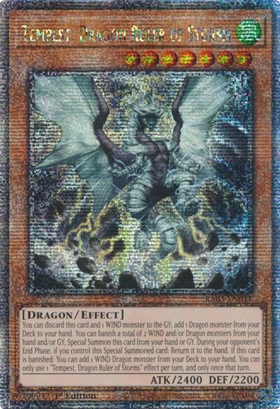 Tempest, Dragon Ruler of Storms (Quarter Century Secret Rare) [RA03-EN011-QCSR]